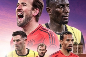 manbetx万博体育-拜仁发布对阵多特海报:凯恩、萨内pk吉拉西、格罗斯